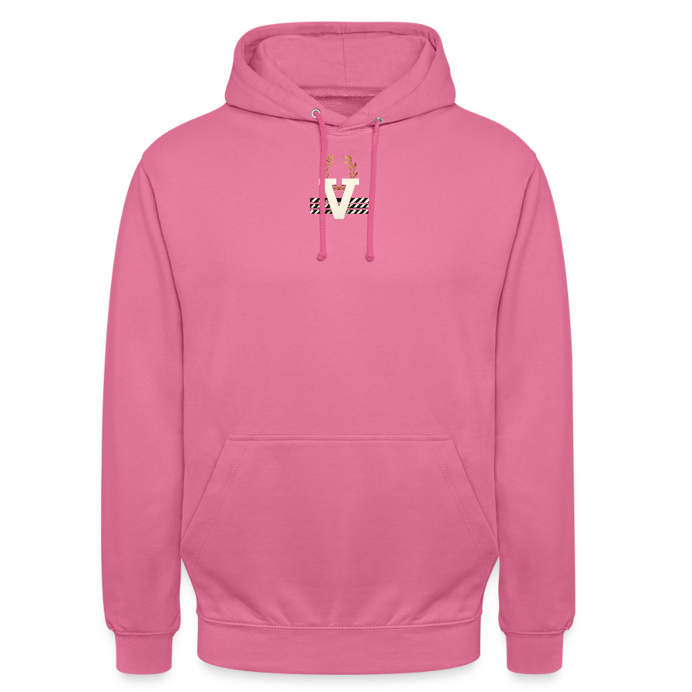 Unisex Hoodie Düsseldorfer Skyline Backprint - Pink