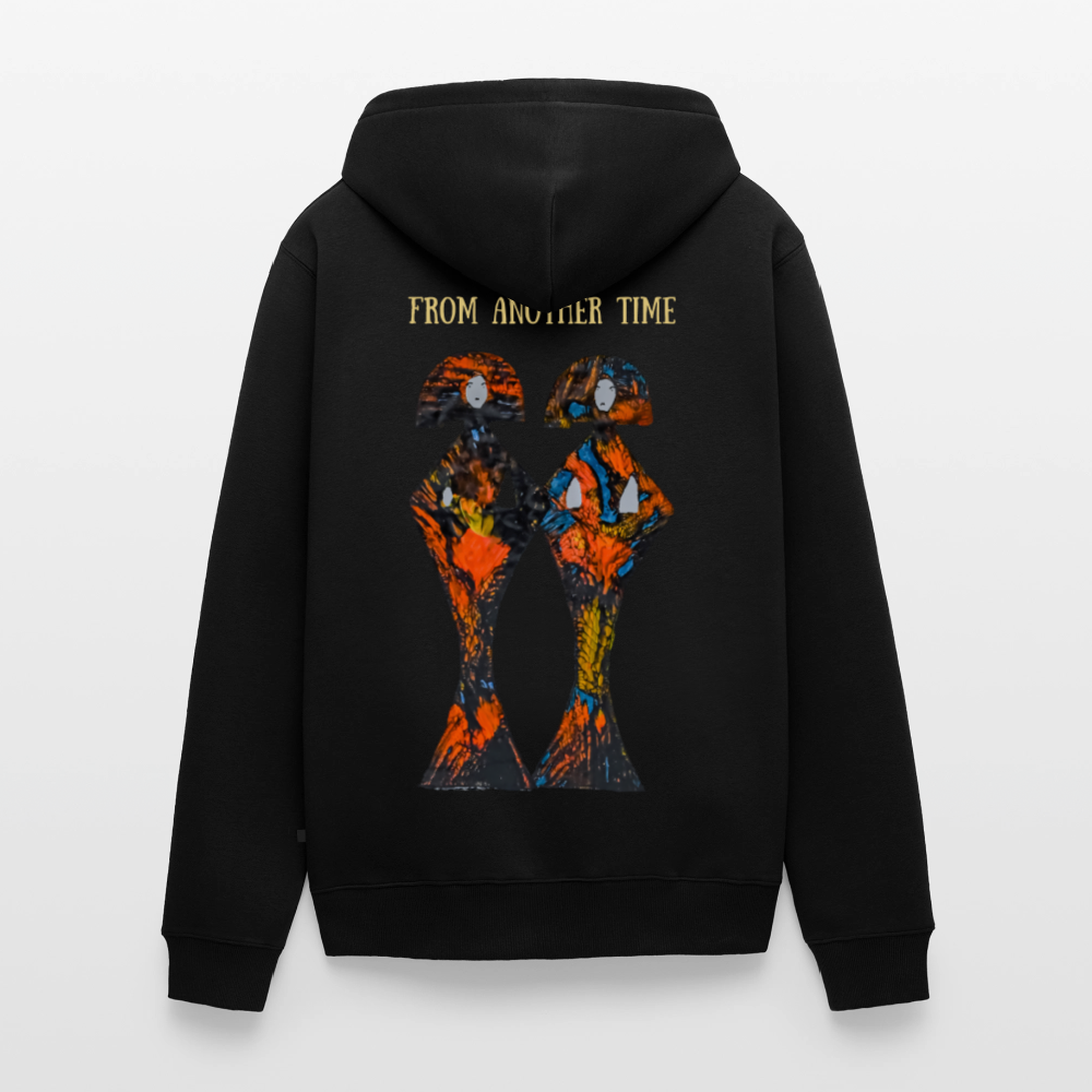 Männer Kapuzenjacke Geishas Backprint - Schwarz