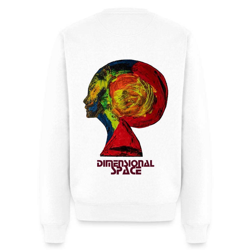 Männer Pulli Gaia Backprint - Weiß