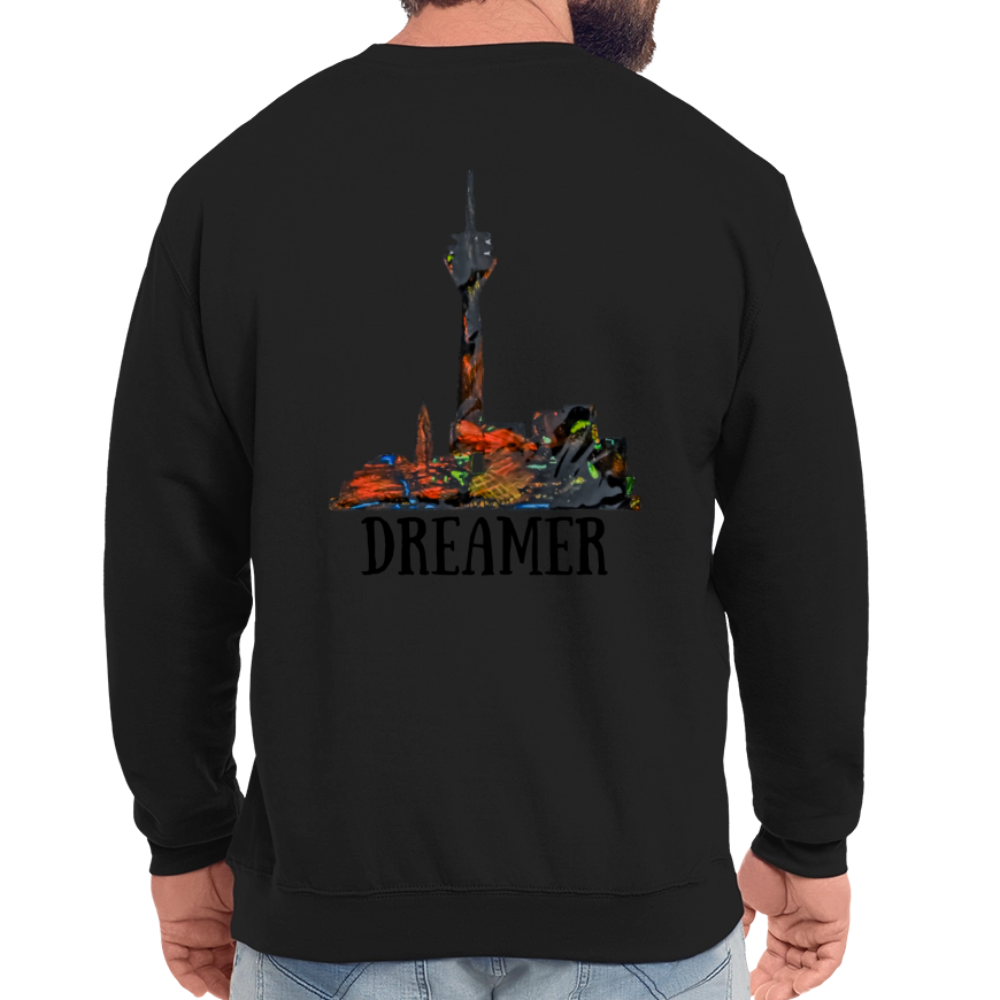 Unisex Pulli Düsseldorferskyline Backprint - Schwarz