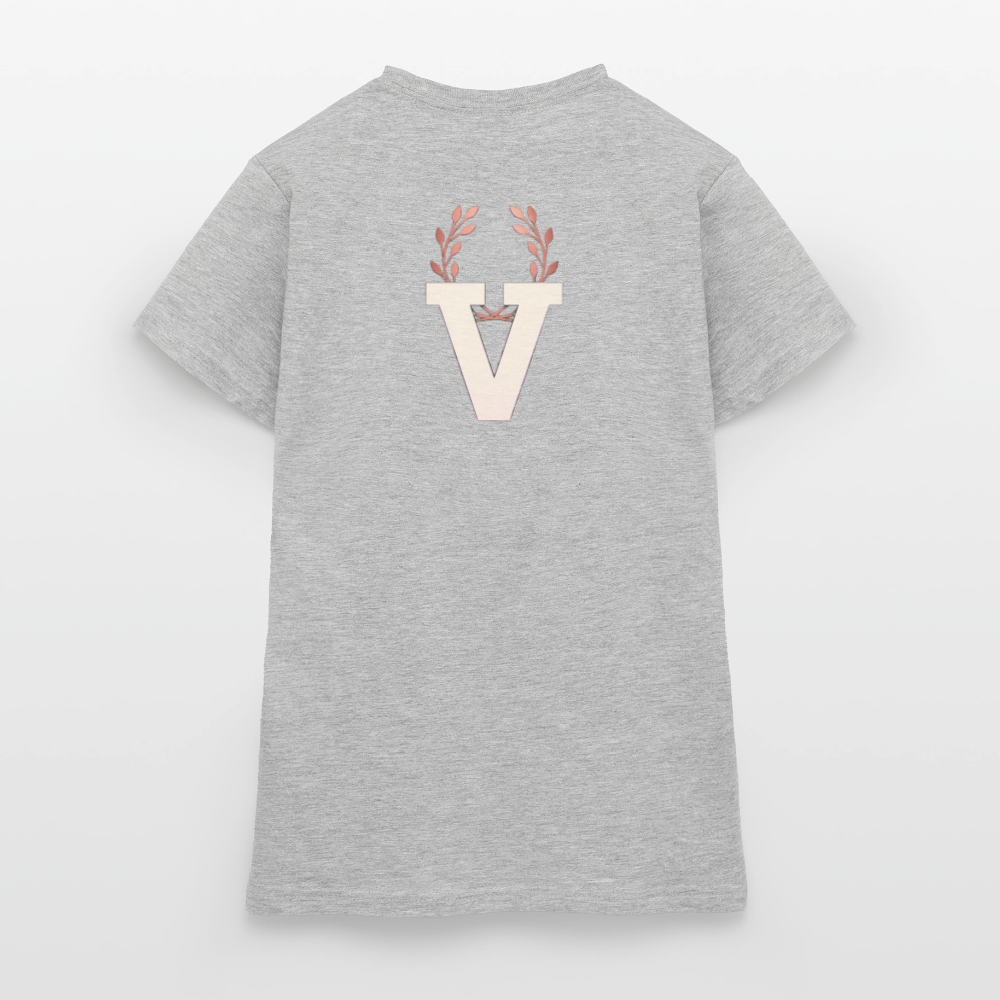 Frauen T-Shirt Düsseldorfer Skyline V.9 - Grau meliert