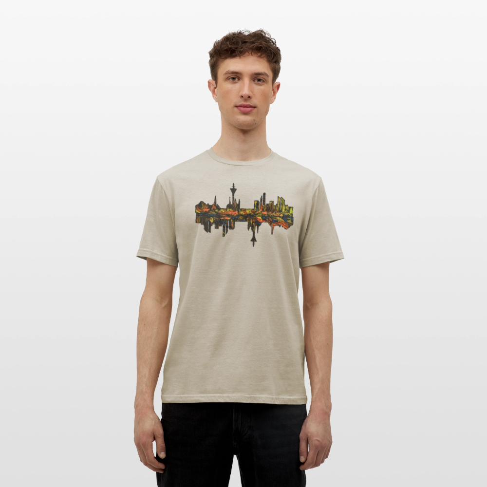 Männer T-Shirt Düsseldorfer Skyline V.3 - Sandbeige