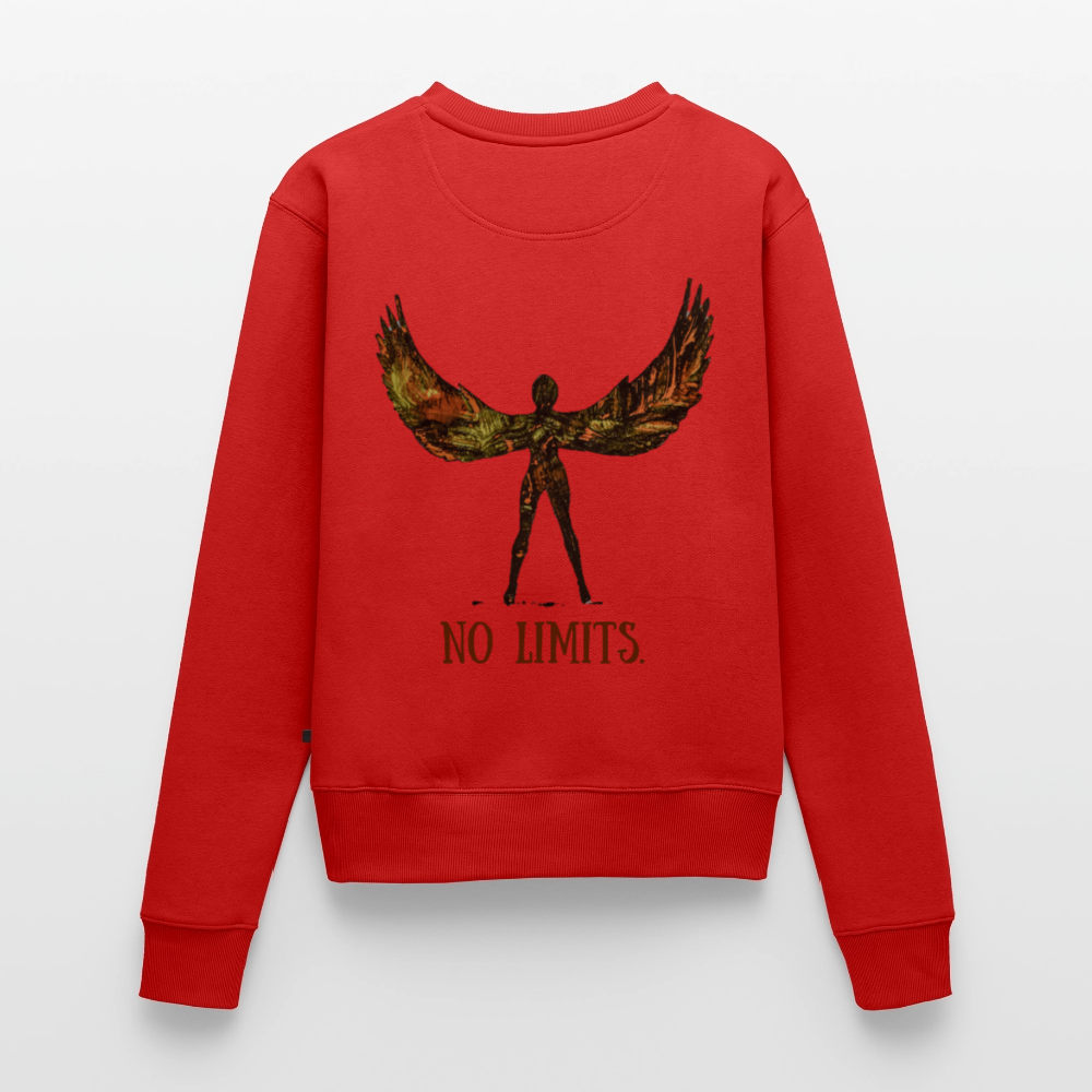 Frauen Pulli Angel Backprint - Rot