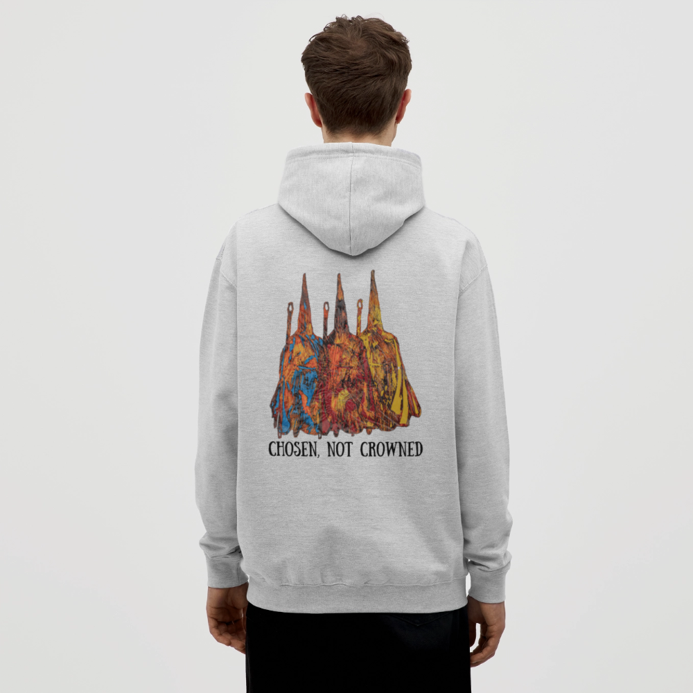 Unisex Hoodie Nazzarener Backprint - Hellgrau meliert