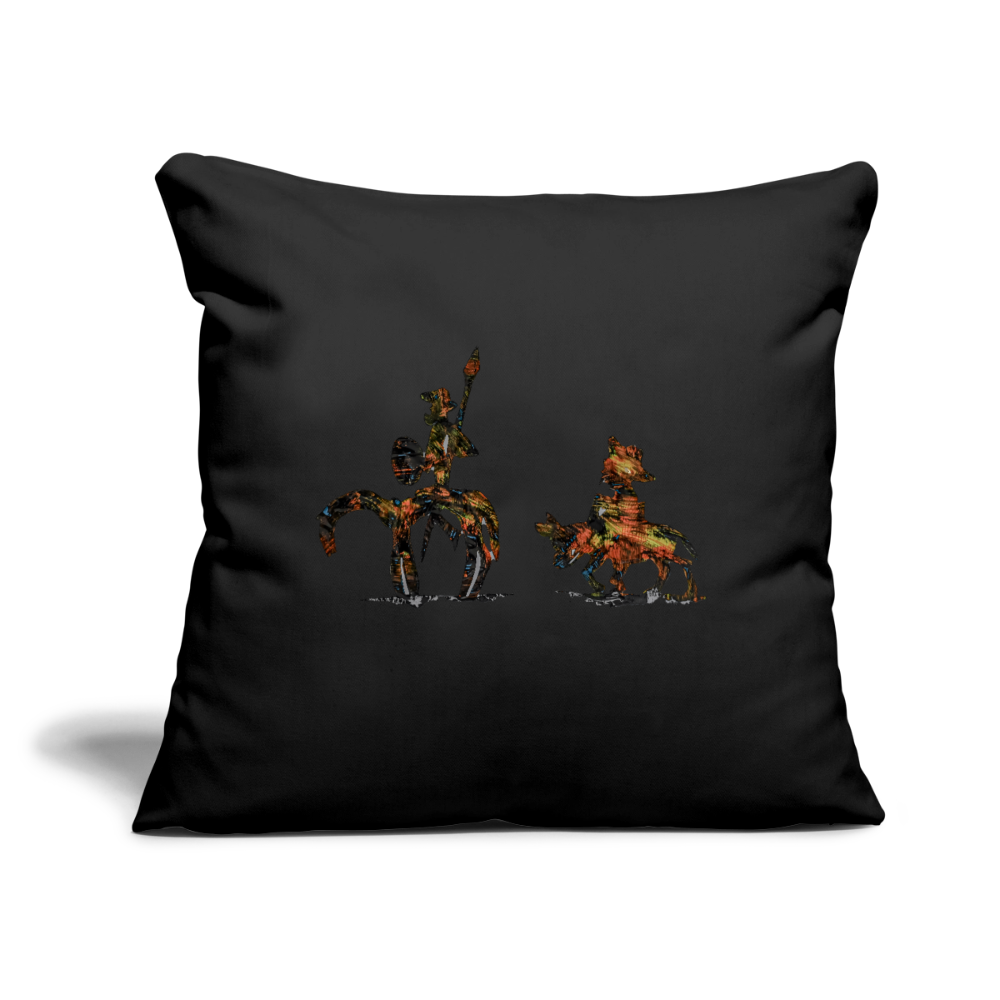 Sofakissen mit Füllung 44 x 44 cm - Schwarz