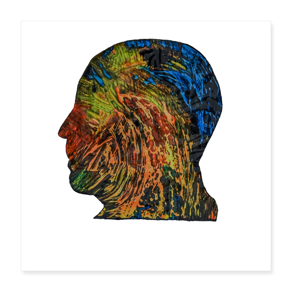 Poster 40x40 cm - Weiß