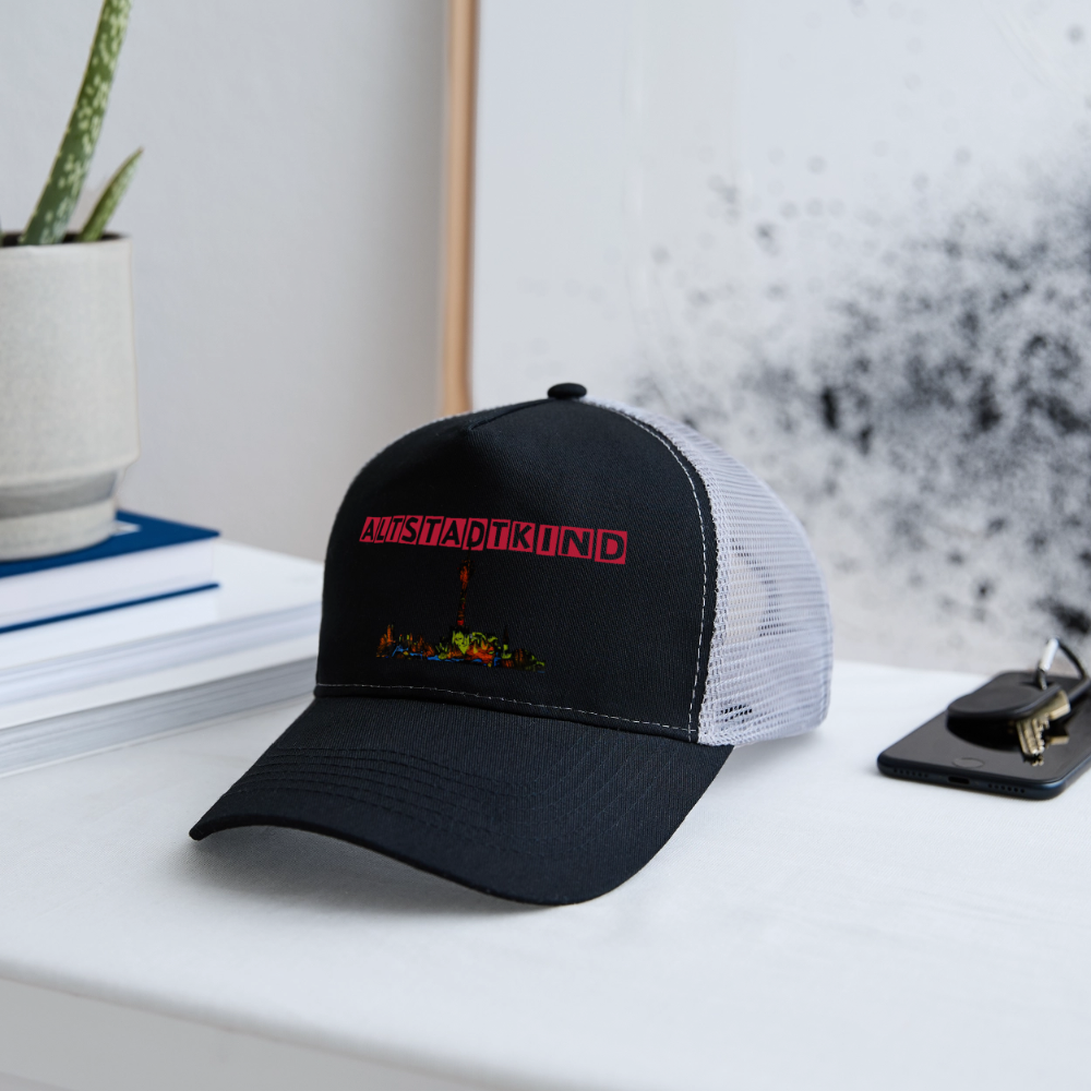 Trucker Cap - Schwarz/Steingrau