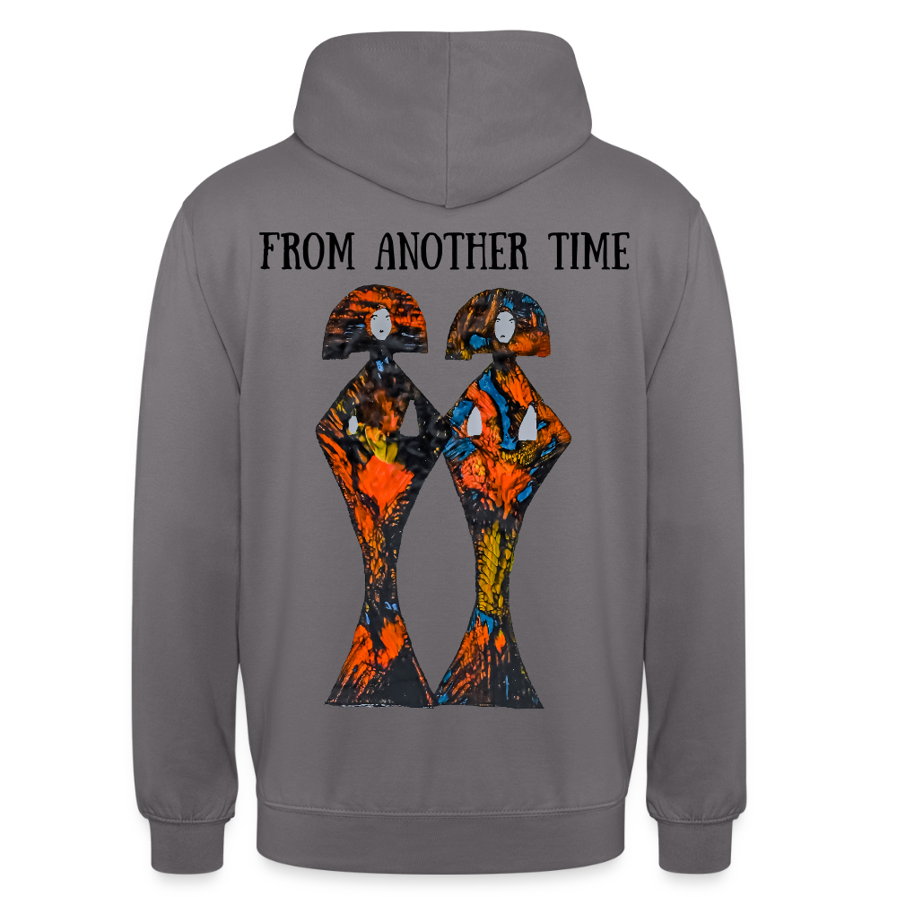 Unisex Hoodie Geishas Backprint - Mittelgrau