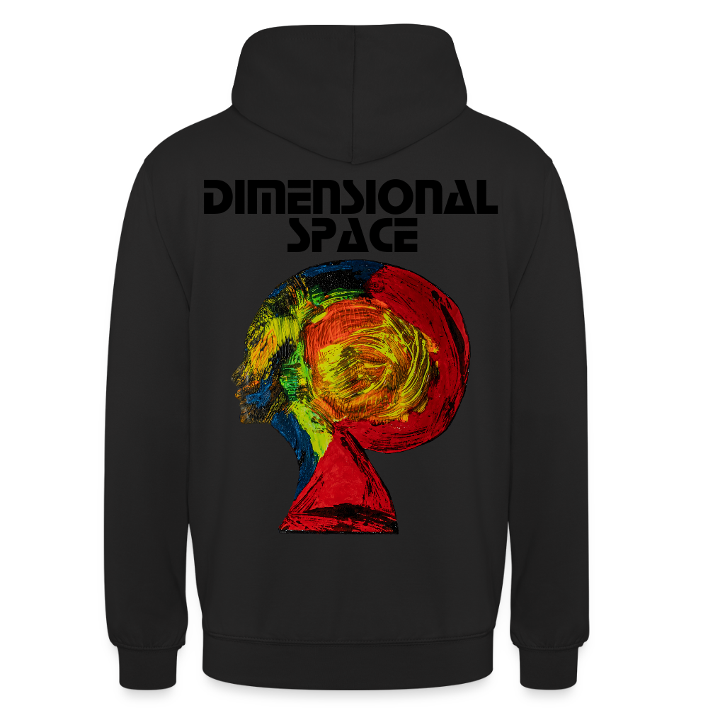 Unisex Hoodie Gaia Backprint - Schwarz