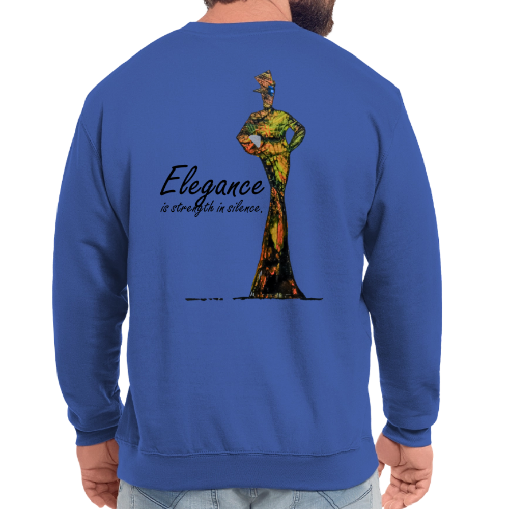 Unisex Pulli Elegance Backprint - Royalblau