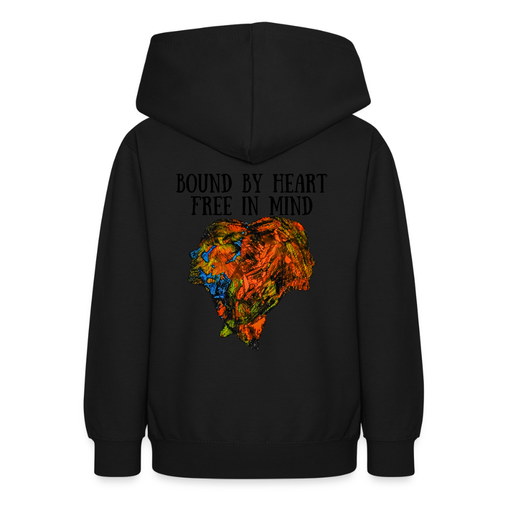 Teenager Hoodie Espejo Backprint - Schwarz