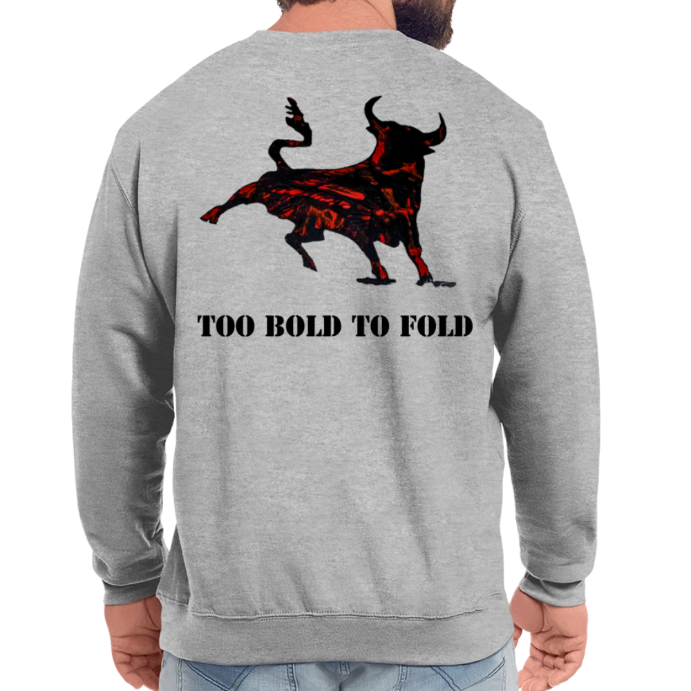 Unisex Pulli Torro Backprint - Weißgrau meliert