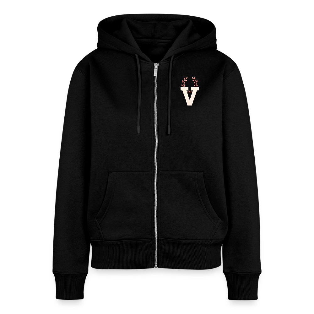 Frauen Kapuzenjacke Presence Backprint - Schwarz