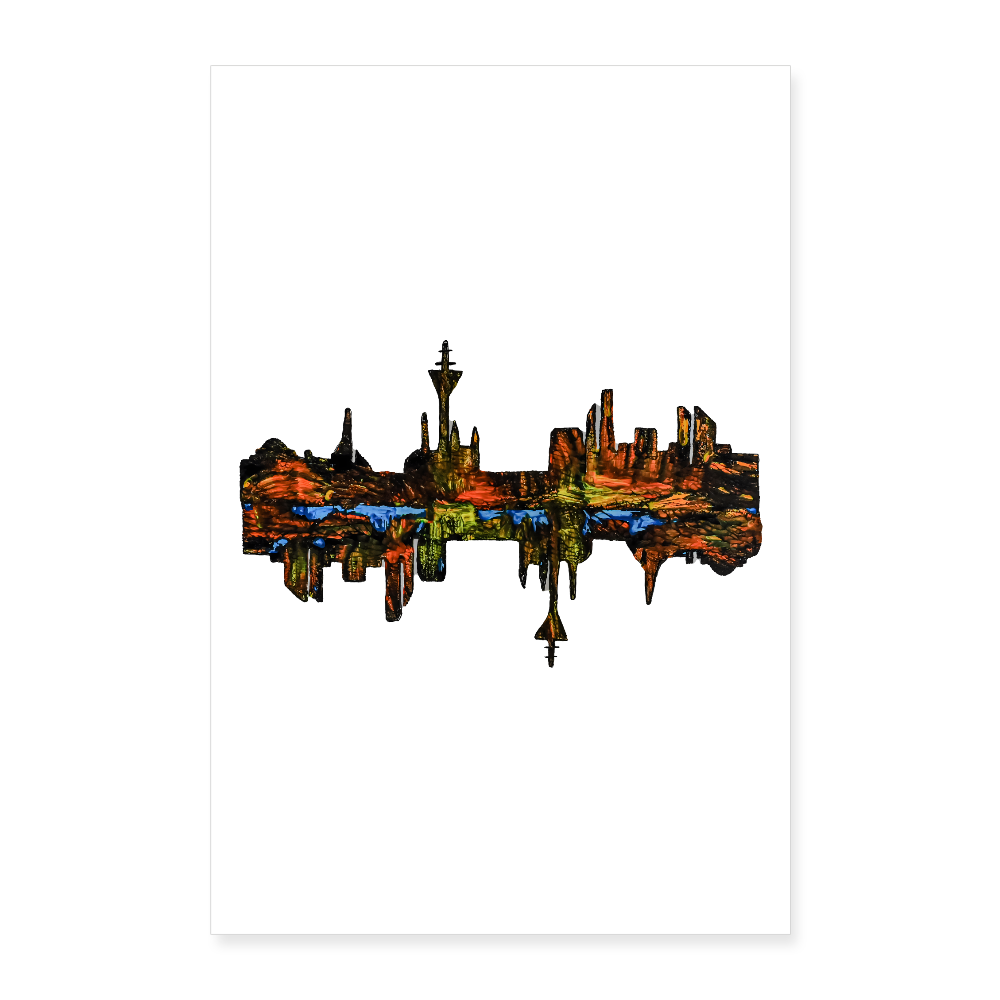 Poster 40x60 cm - Weiß