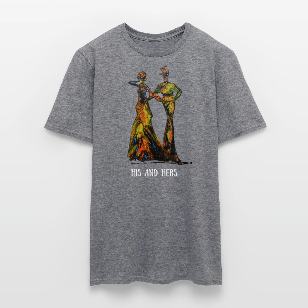 Männer T-Shirt Zylinder und Stella - Graphit meliert