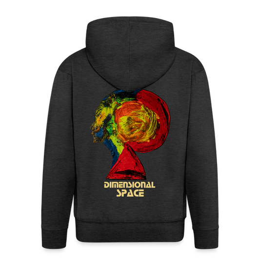 Männer Kapuzenjacke Gaia Backprint - Anthrazit