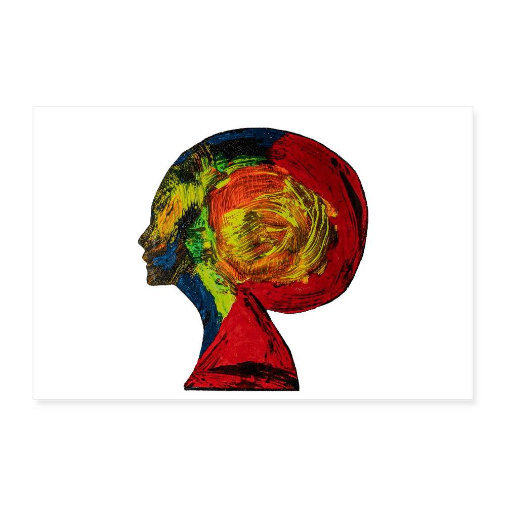 Poster 90x60 cm - Weiß