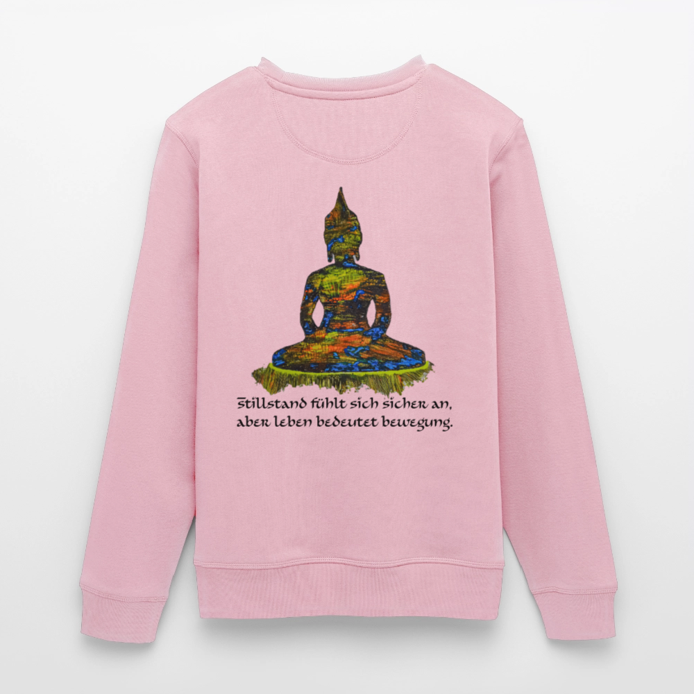 Unisex Bio Pulli Buddha Backprint - Hellrosa