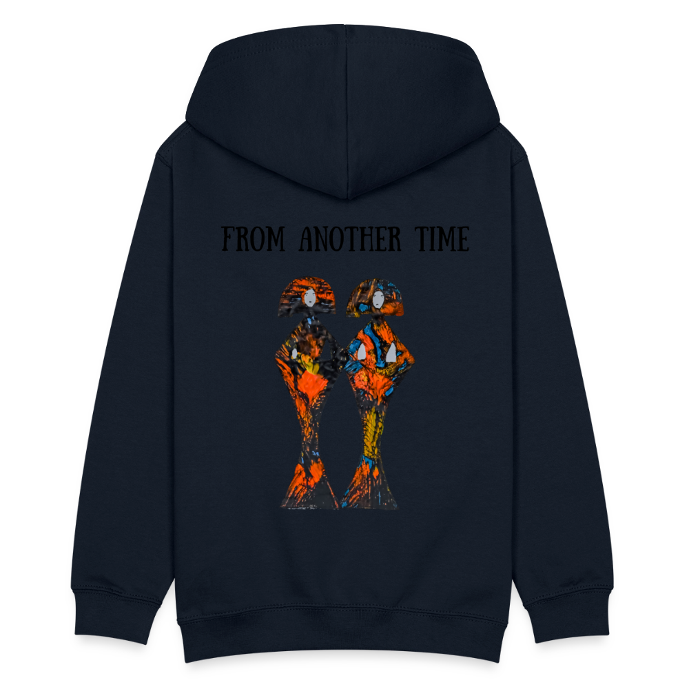 Teenager Hoodie Geishas Backprint - Navy