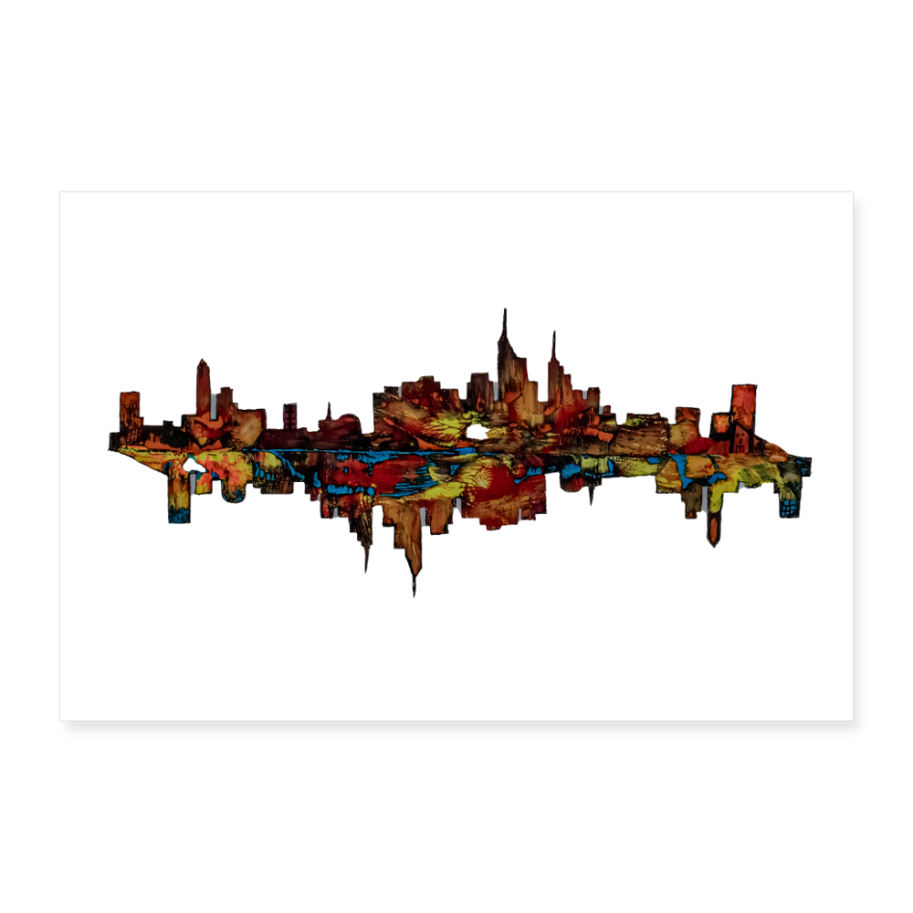 Poster 90x60 cm - Weiß