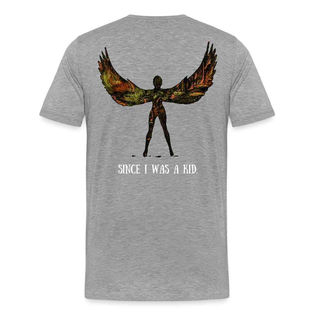 Männer Premium T-Shirt Light - Grau meliert