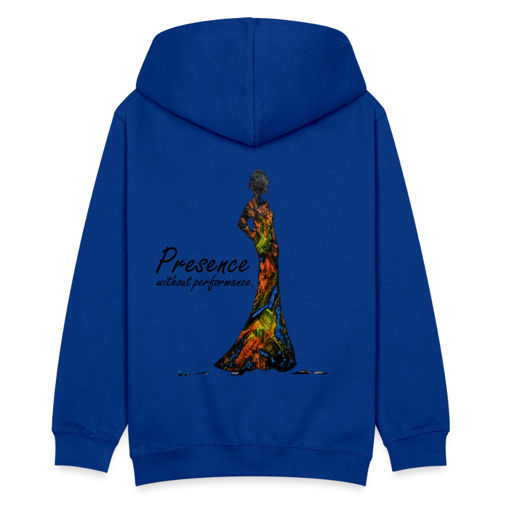 Teenager Hoodie Presence Backprint - Royalblau