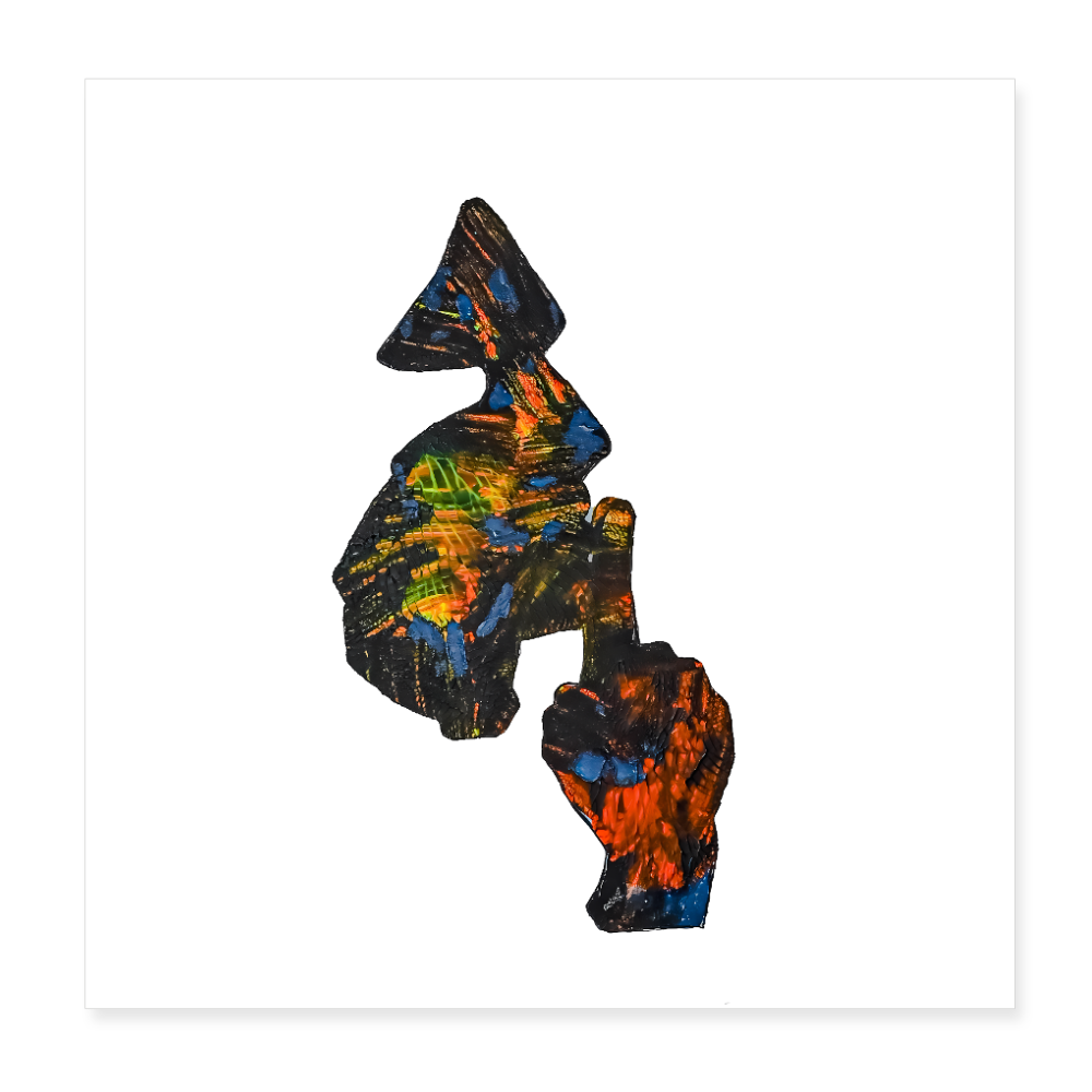 Poster 20x20 cm - Weiß