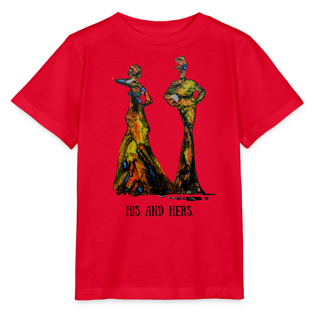 Unisex T-Shirt Zylinder und Stella - Rot