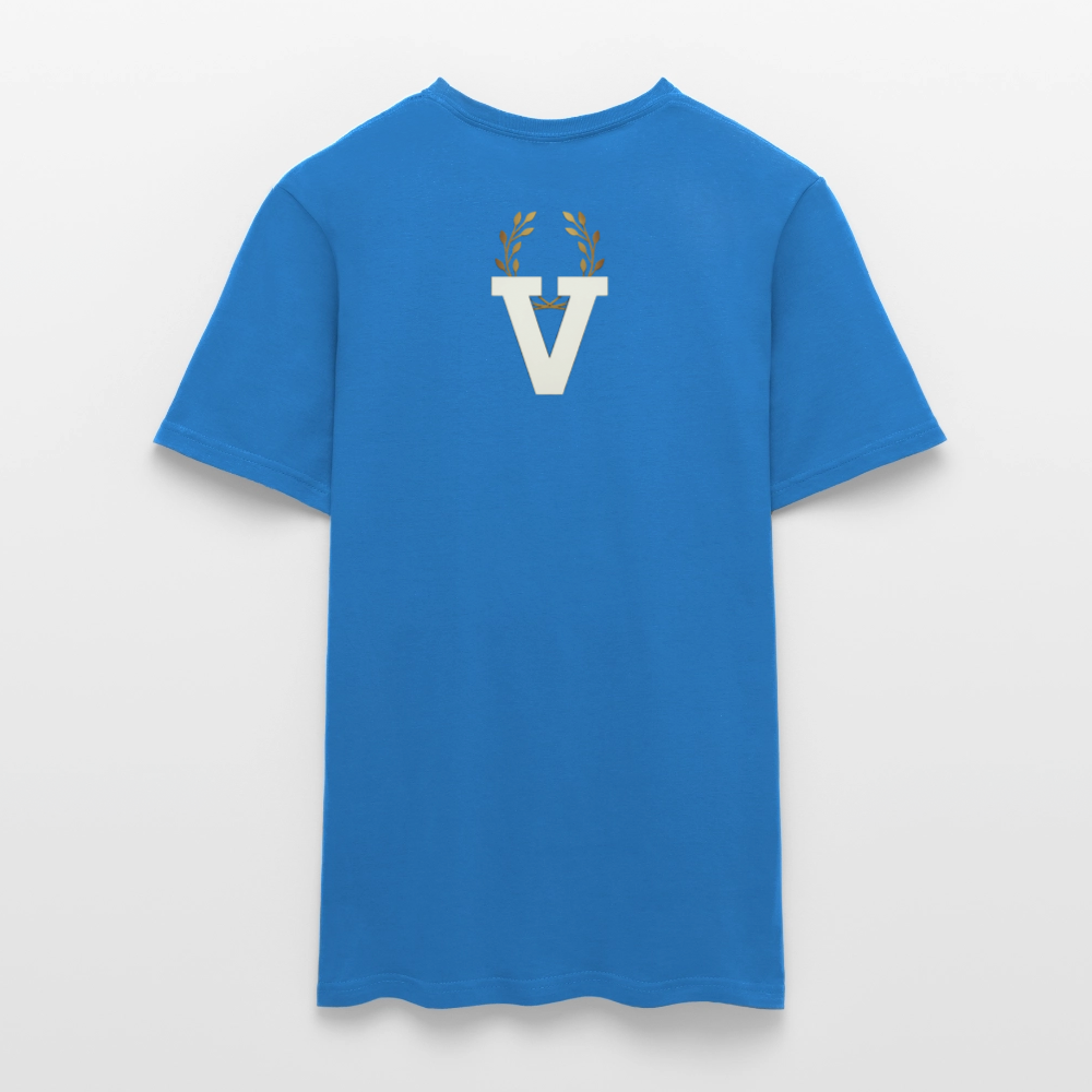 Männer T-Shirt Zylinder und Stella - Royalblau