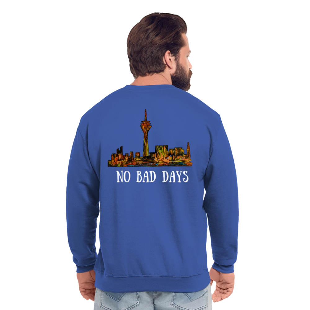 Unisex Pulli Düsseldorfer Skyline Backprint - Royalblau