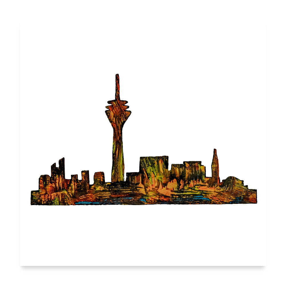 Poster Skyline V.2 - Weiß