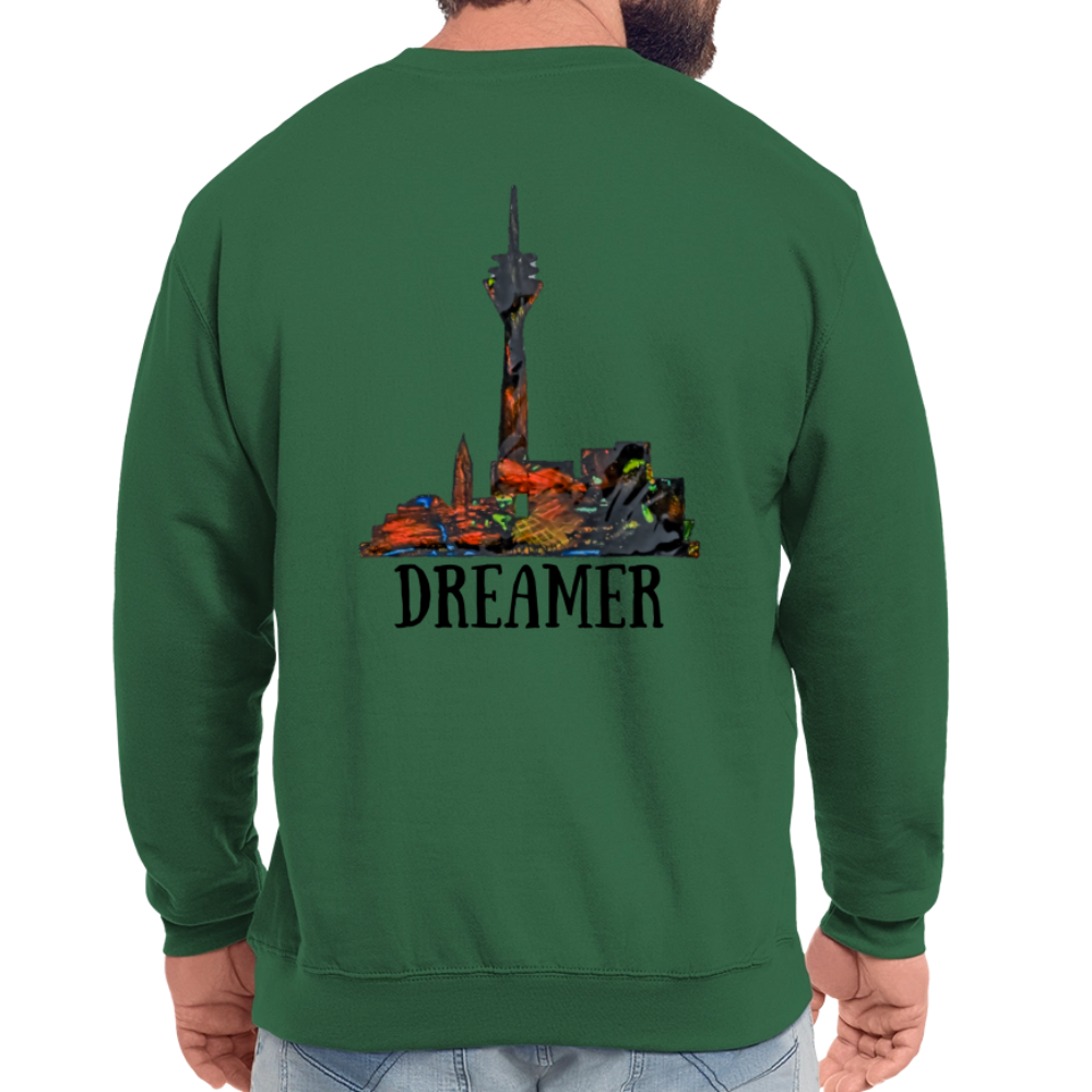 Unisex Pulli Düsseldorferskyline Backprint - Grün