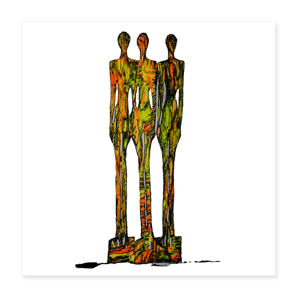 Poster 40x40 cm - Weiß