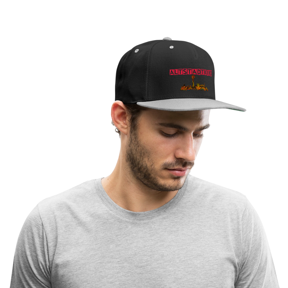 Kontrast Snapback Cap - Schwarz/Grau