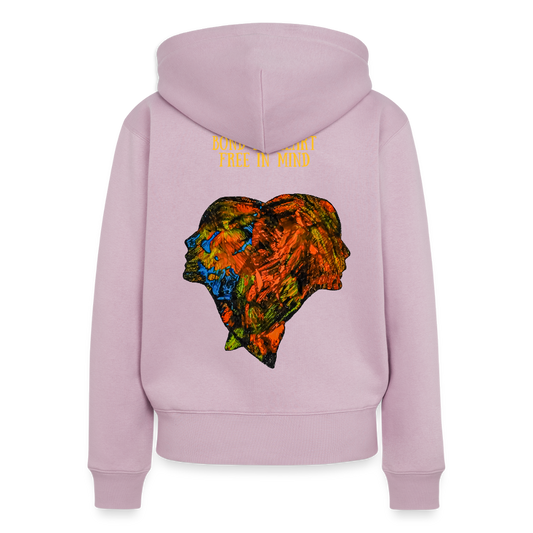 Frauen Kapuzenjacke Espejo Backprint - Altrosa