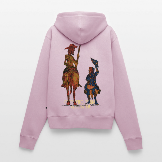 Frauen Kapuzenjacke Don Quixote Backprint - Altrosa