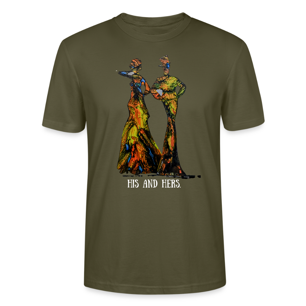 Unisex T-Shirt Zylinder und Stella - Khaki