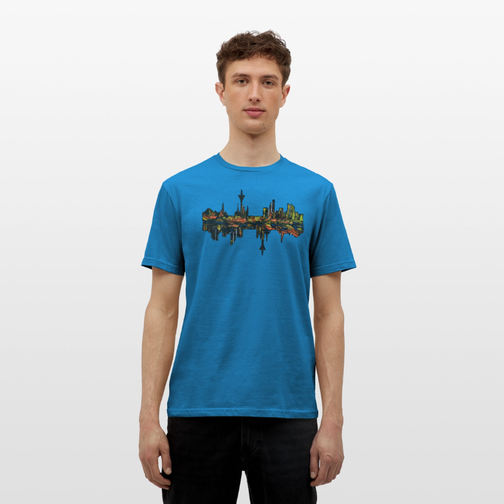 Männer T-Shirt Düsseldorfer Skyline V.3 - Royalblau
