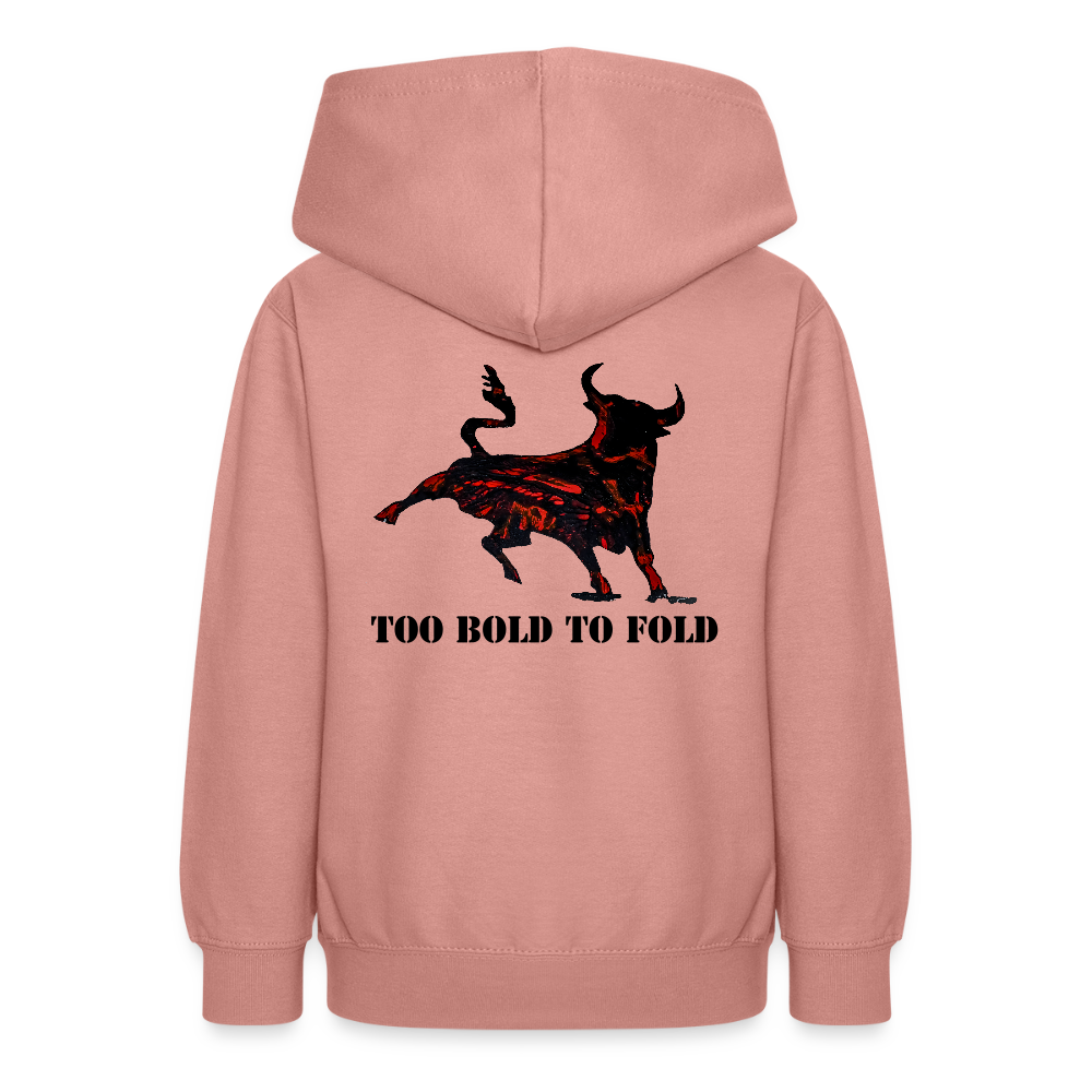 Teenager Hoodie Torro Backprint - Altrosa