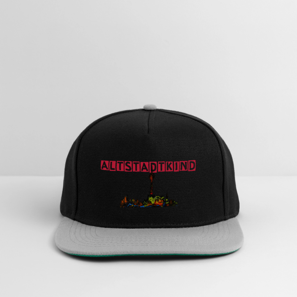 Snapback Cap - Schwarz/Grau