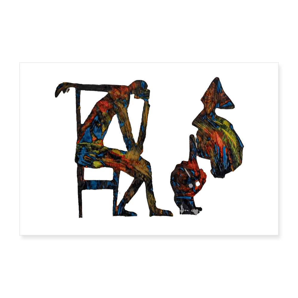 Poster 30x20 cm - Weiß