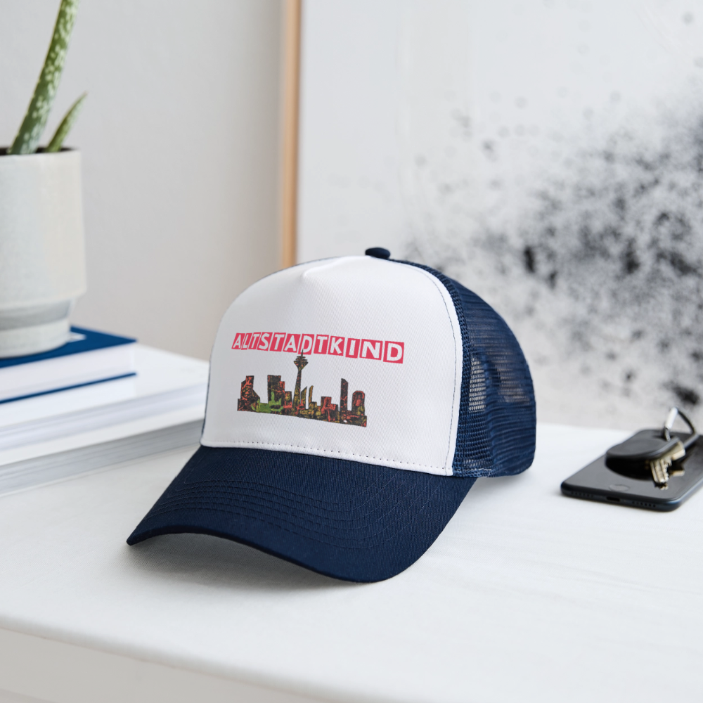 Trucker Cap - Weiß/Navy