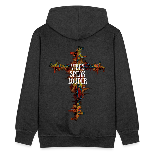 Männer Kapuzenjacke Frankfurter Skyline Backprint - Anthrazit