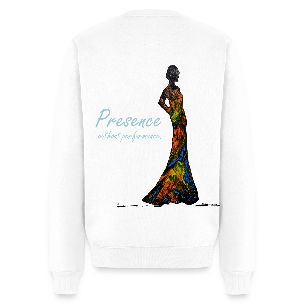 Männer Pulli Presence Backprint - Weiß