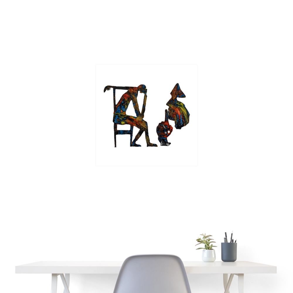 Poster Power - Weiß