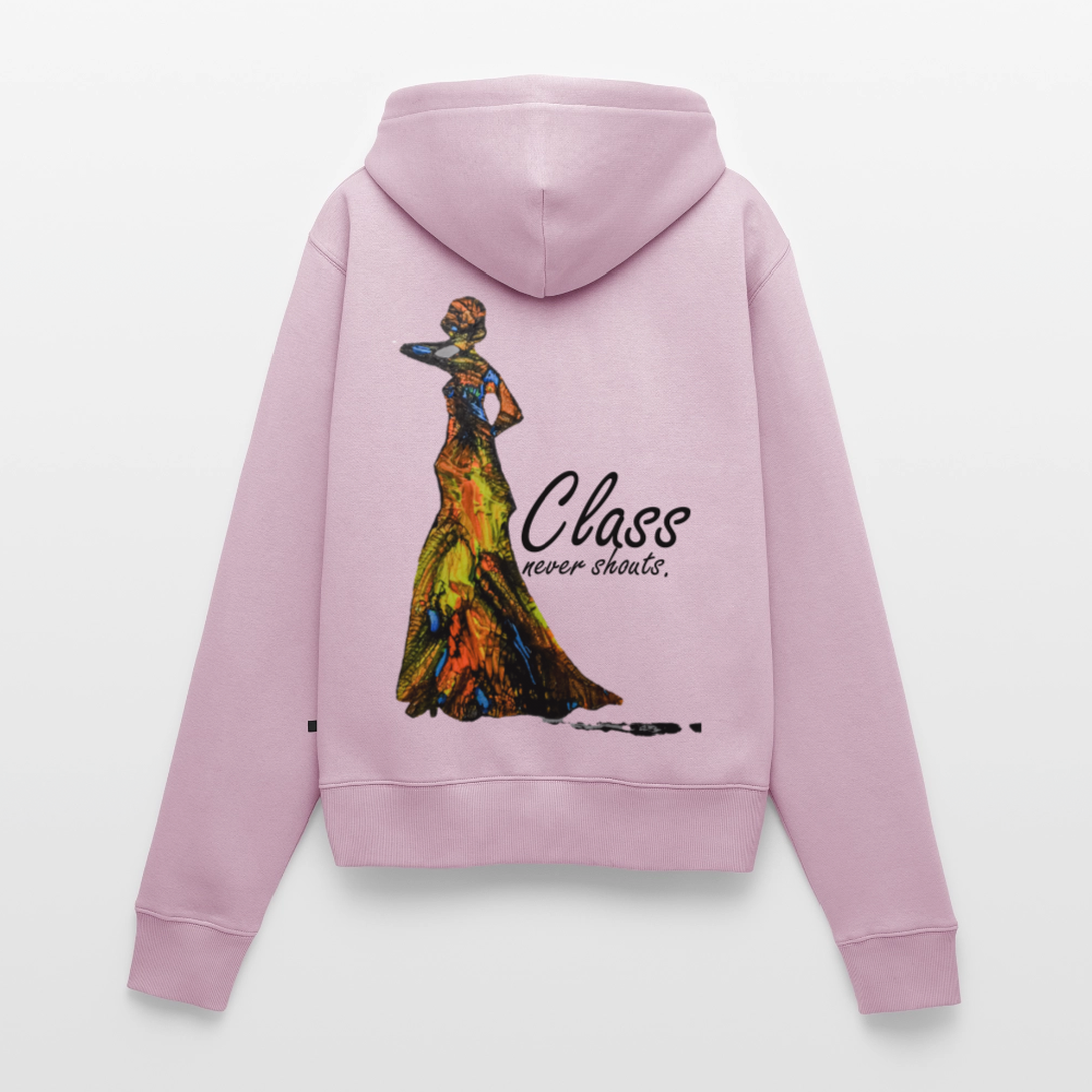 Frauen Kapuzenjacke Class Backprint - Altrosa