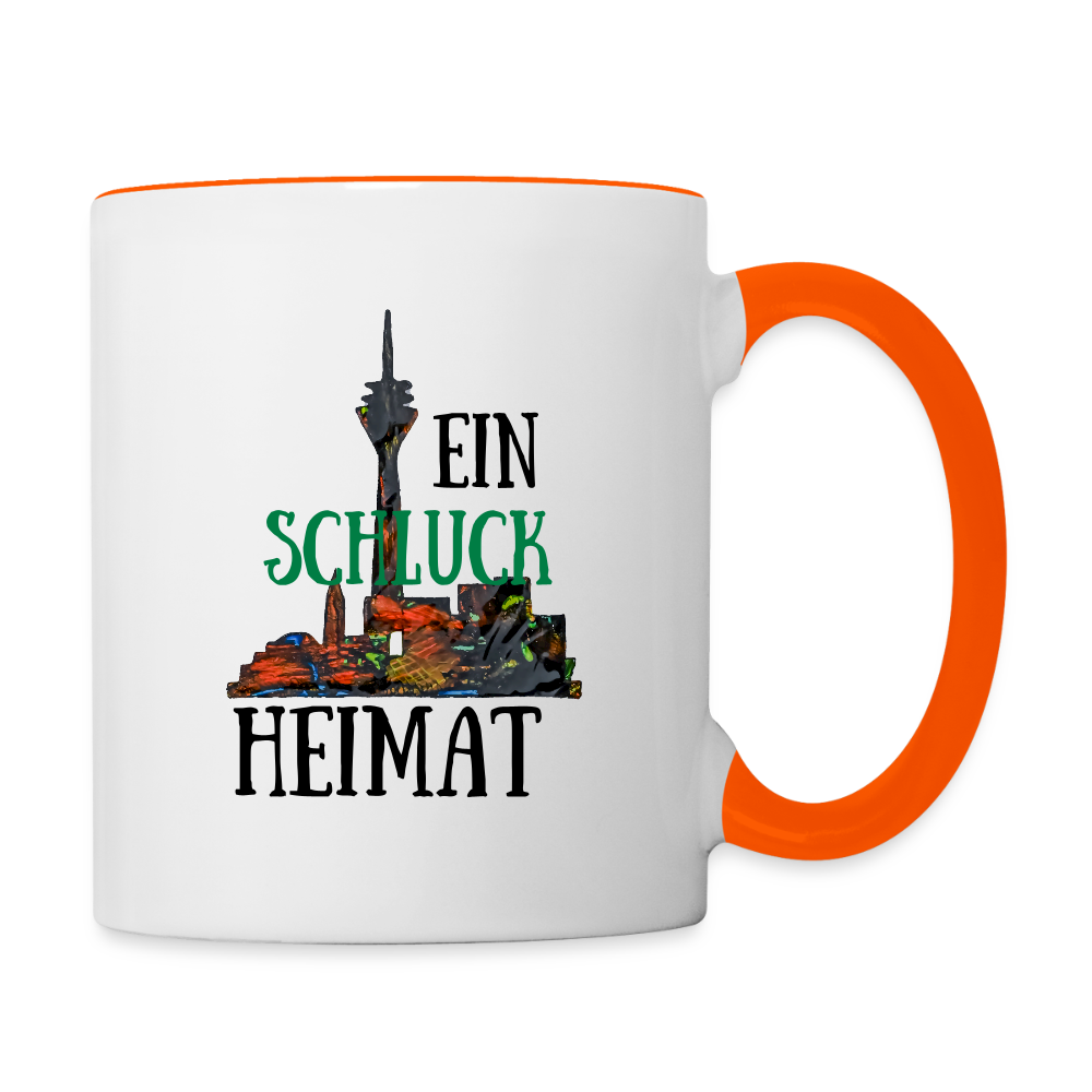 Tasse - Weiß/Orange