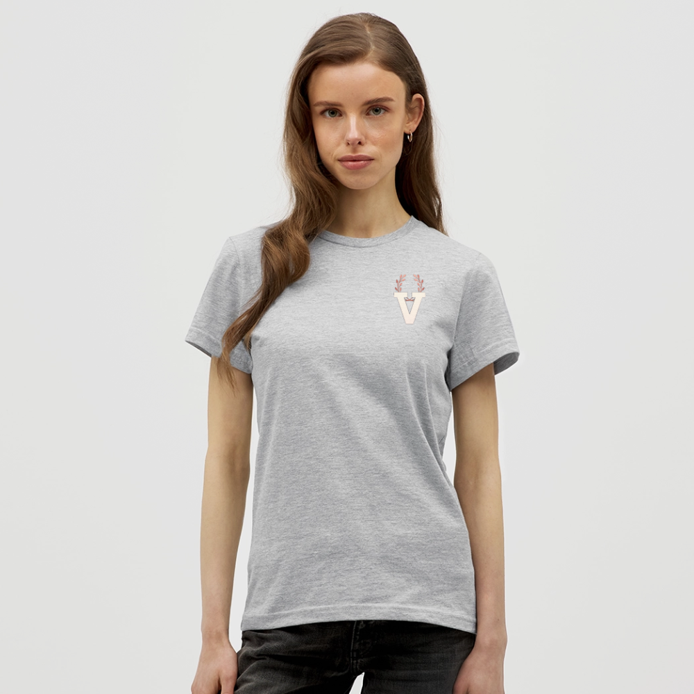 Frauen T-Shirt Lucy - Grau meliert