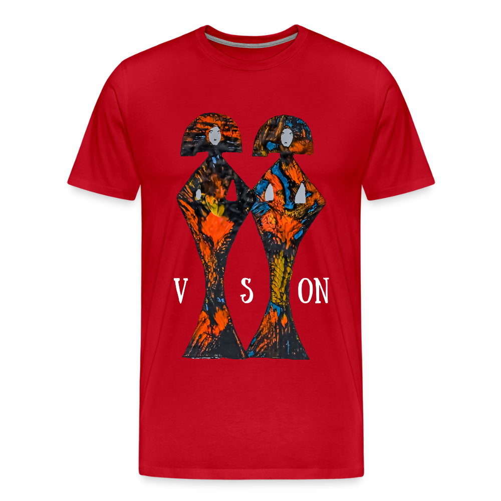 Männer Premium T-Shirt Geishas - Rot