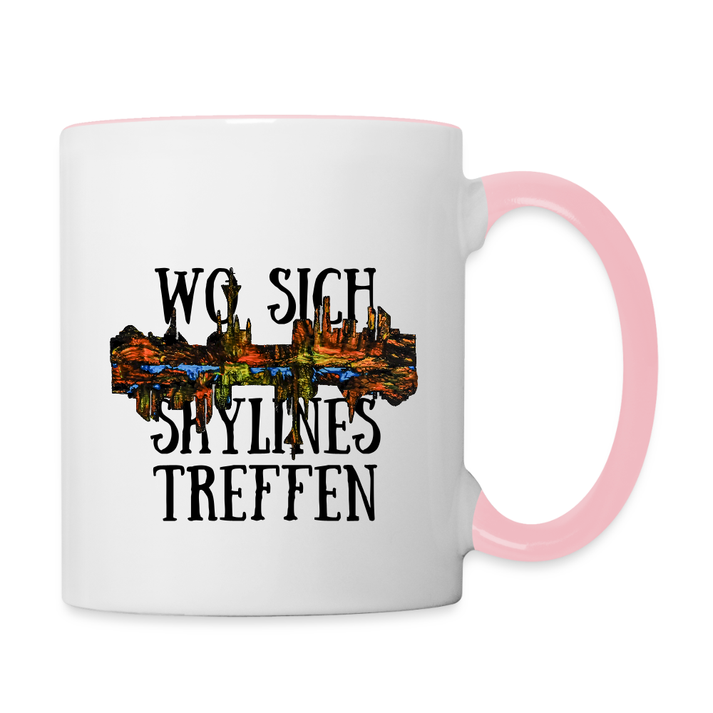 Tasse - Weiß/Pink